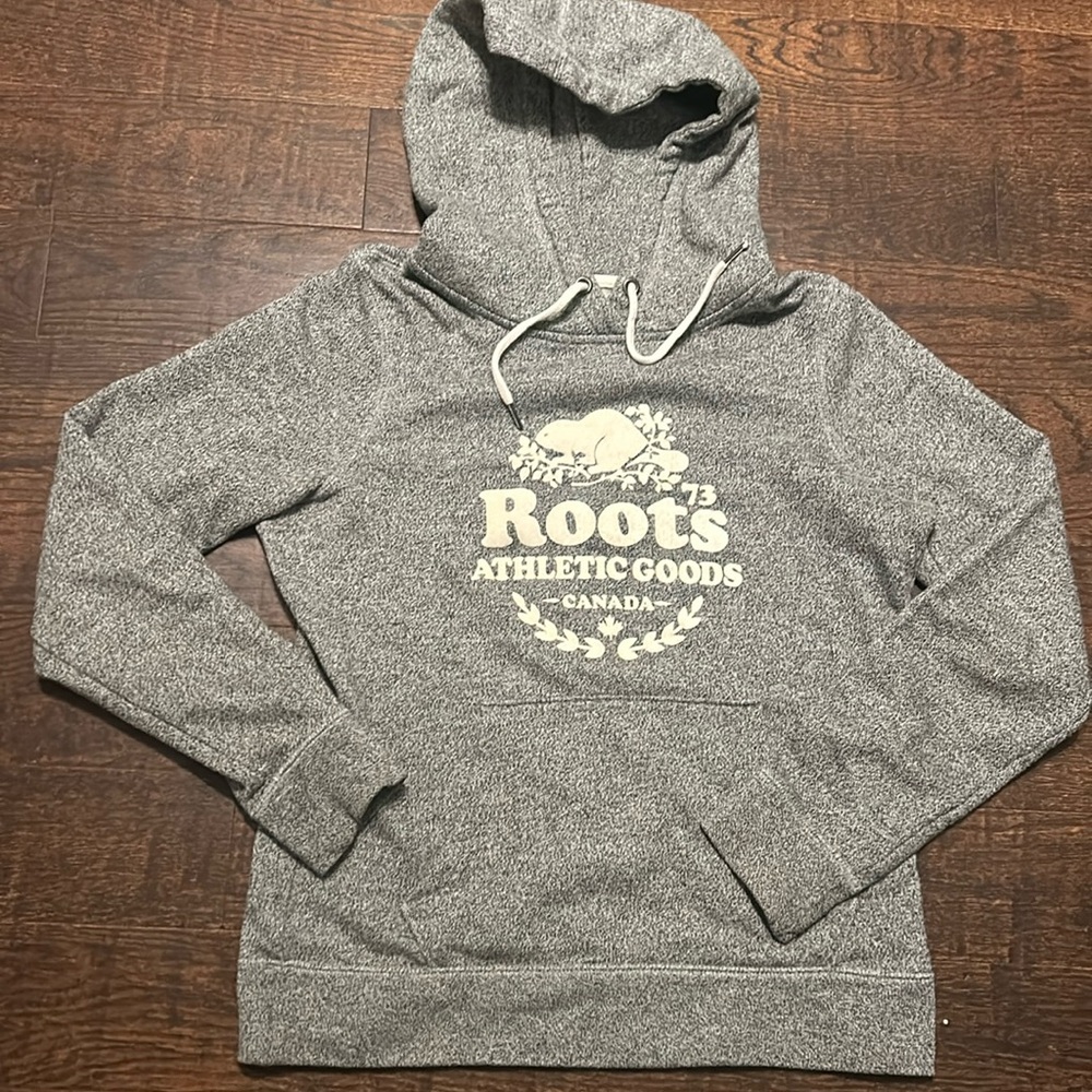 Women’s Roots athletic goods Canada Hoodie grey size medium